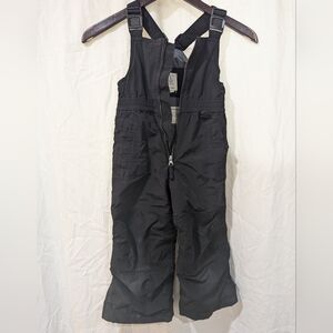 Kids Lands End Squall Snow Pants Black Sz 4